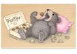 SALE NIEUW GROTE RETIRED houten stempel Beary Full Of Truffles van House Mouse. - 1 - Thumbnail