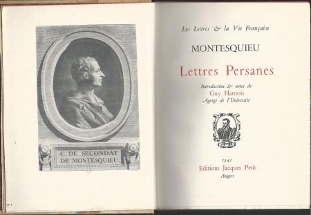 MONTESQUIEU*** ***LETTRES PERSANES**RELIURE HARDCOVER SOLID - 2