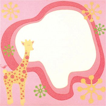 SALE NIEUW vel glitter scrappapier Baby Girl 13 Journal van DCWV - 1