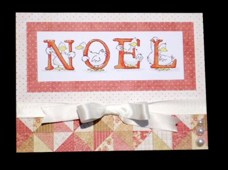 SALE GROTE Houten stempel Duck Noel (Kerst Eendjes) van Penny Black. - 5