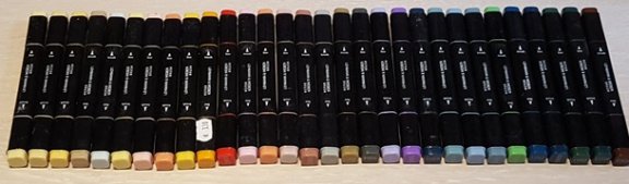 SALE NIEUW set van 25 Dual Tip Brush Markers van Lehmann & Weber - 2