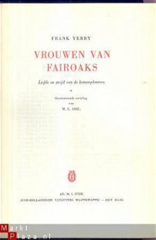 FRANK YERBY**VROUWEN VAN FAIR-OAKS**ZHU STOK - 2