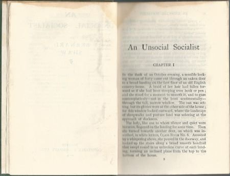 BERNARD SHAW**AN UNSOCIAL SOCIALIST**HARDCOVER CONSTABLE & C - 3