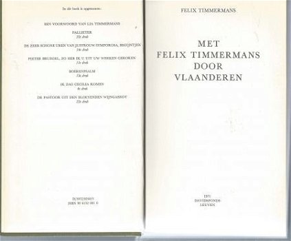 FELIX TIMMERMANS**MET FELIX TIMMERMANS DOOR VLAANDEREN** - 3