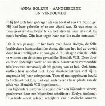 EVELYN ANTHONY**ANNA BOLEYN**ZWARTE HARDCOVER+GOUD-OPDRUK - 3