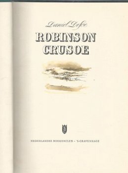 DANIEL DEFOE**ROBINSON CRUSOE**EXTRA TEXTUUR LINNEN BOEKBAND - 2