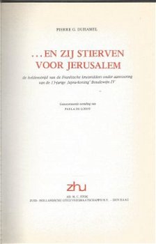 PIERRE G. DUHAMEL**...EN ZIJ STIERVEN VOOR JERUSALEM**HARDCO - 6