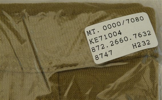 Broek, Onderbroek, Koninklijke Landmacht, maat: 0000/7080, 1991.(Nr.2) - 1