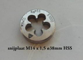 Snijplaat M 1 - 7