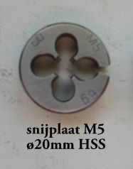 Snijplaat M 1,3 - 6