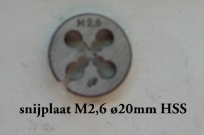 Snijplaat M 1,3 - 7