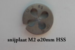 Snijplaat M 2 - 1