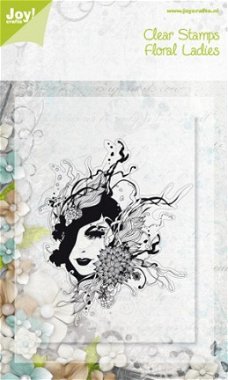 SALE NIEUW GROTE clear stempel Floral Ladies NR 1 van Joy! Crafts Noor Design.