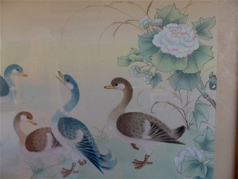 Chinese eenden - super ingelijst 95x110 - 3