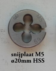 Snijplaat M 2,2 - 5