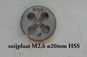 Snijplaat M 2,2 - 6