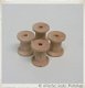 Brocante houten mini klosjes naturel NR2 15x25mm (per 4 stuks) - 2 - Thumbnail