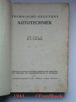 [1941] Technische Gegevens, Auto- en Motortechniek, van Ree, Stam - 2