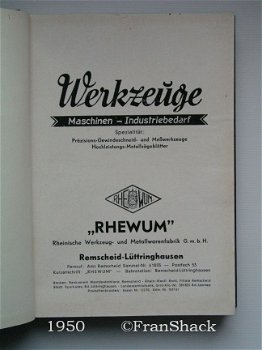 [1950~] Katalog: Werkzeuge, Maschinen-Industriebedarf, RHEWUM - 2