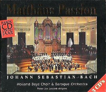 3-CD - BACH = Matthäus Passion - dirigent Pieter Jan Leusink - 0