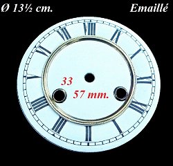 === Wijzerplaat = regulateur = Emaillé = oud === 28081