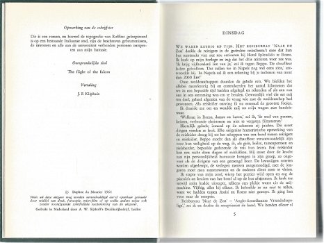 DAPHNE DU MAURIER**DE VLUCHT VAN DE VALK**GROEN TEXTUUR LINNEN BOEKBAND.** - 3