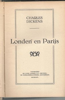 CHARLES DICKENS**LONDON EN PARIJS**DIKKE HARDCOVER**DE LAGE LANDEN*WERELDBIBLIOTHEEK** - 4