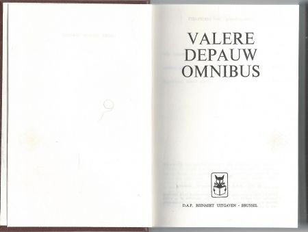 VALERE DEPAUW OMNIBUS**1.WIJ, ARTIESTEN.2.VOGELS.3.KAPELHOEV - 2