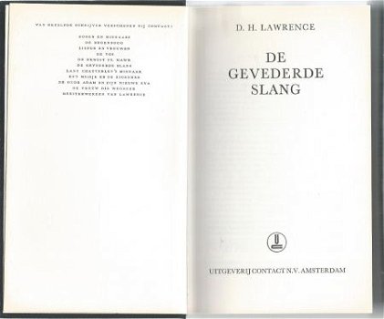 D. H. LAWRENCE **DE GEVEDERDE SLANG** **THE PLUMET SERPENT** - 6