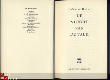 DAPHNE DU MAURIER**DE VLUCHT VAN DE VALK**GROENE LINNEN BOEK - 2