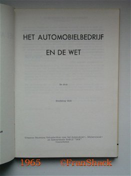 [1965] Het automobielbedrijf en de wet, VAM - 3