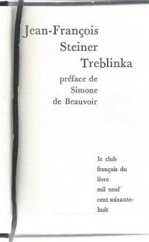JEAN-FRANCOIS STEINER**TREBLINKA**PREFACE DE SIMONE DE BEAUV - 2