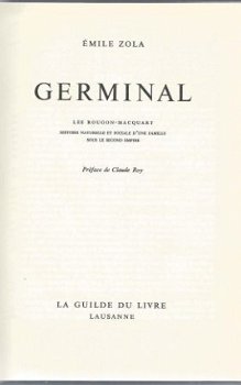 EMILE ZOLA**GERMINAL**LES ROUGON-MACQUART*LA GUILDE DU LIVRE - 2