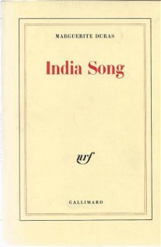 MARGUERITE DURAS**INDIA SONG**NRF GALLIMARD SOFTCOVER** - 1