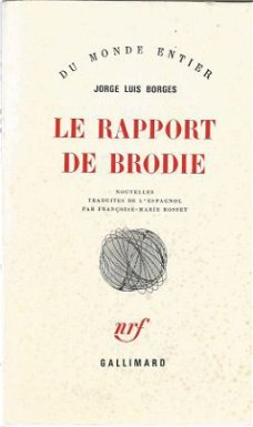 JORGE LUIS BORGES**LE RAPPORT BRODIE**FRANCOISE MARIE BOSSET