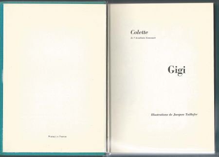 COLETTE**GIGI**JACQUES TAILLEFER**TEXTURE RELIURE**ED. G.P. - 3