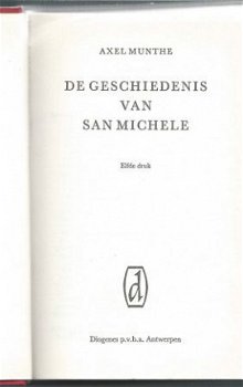 AXEL MUNTHE**DE GESCHIEDENIS VAN SAN MICHELE**RED+GOUDOPDRUK - 2