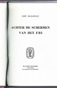 JOHN McCRAWLEY**ACHTER DE SCHERMEN VAN DE F.B.I.**W. BEC - 2