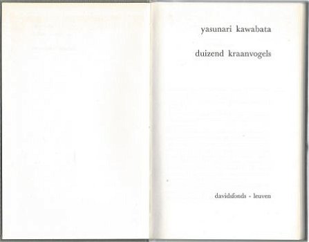 YASUNARI KAWABATA**DUIZEND KRAANVOGELS**GRIJZE TEXTUUR LINNE - 2