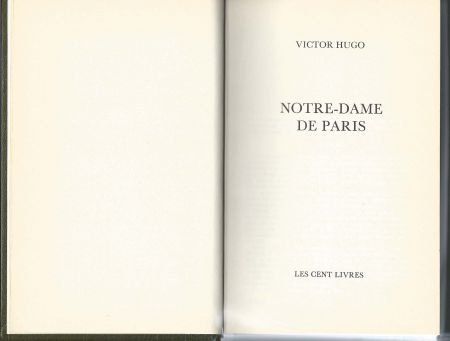 VICTOR HUGO**NOTRE-DAME DE PARIS**LES CENT LIVRES SKYVERTEX - 2