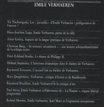 PETER-ECKHARD KNABE + RAYMOND TROUSSON **EMILE VERHAEREN** - 2