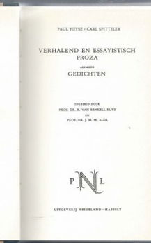 PAUL HEYSE+CARL SPITTELER**VERHALEND EN ESSAYISTISCH PROZA** - 1