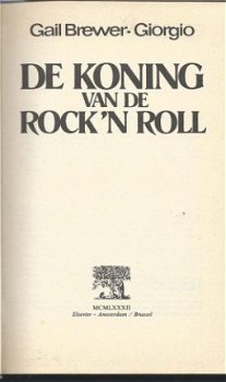 GALL BREWER-GIORGIO**DEKONING VAN DE ROCK'N ROLL**HARDCOVER* - 1