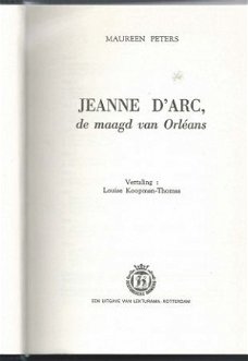 MAUREEN PETERS**JEANNE D'ARC**DE MAAGD VAN ORLEANS**LEKTURAM