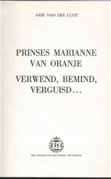 ARIE VAN DER LUGT**PRINSES MARIANNE VAN ORANJE**LEKTURAMA