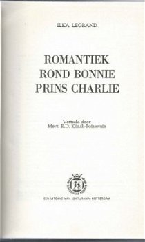 ILKA LEGRAND**ROMANTIEK ROND BONNIE PRINS CHARLIE**LEKTURAMA - 3