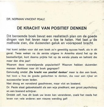 DR. NRMAN VINCENT PEALE**DE KRACHT VAN POSITIEF DENKEN**WIT - 1