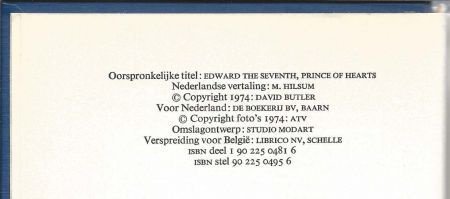 DAVID BUTLER**EDWARD VII**PRINS DER HARTEN**DEE L I**TEXTU - 3