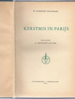 WILLIAM SOMERSET MAUGHAM**KERSTMIS IN PARIJS**A. J. METHORSK - 2