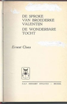 E. CLAES**DE SPROKE VAN BROEDERKE VALENTIJN+DE WONDERBARE TO - 4